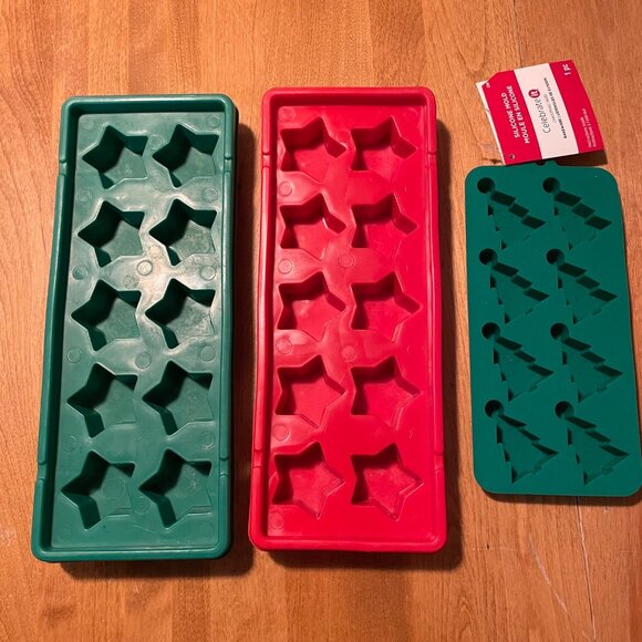 Star & Tree Silicone Ice Cube Molds - Set Of 3 - Picture 4 of 6